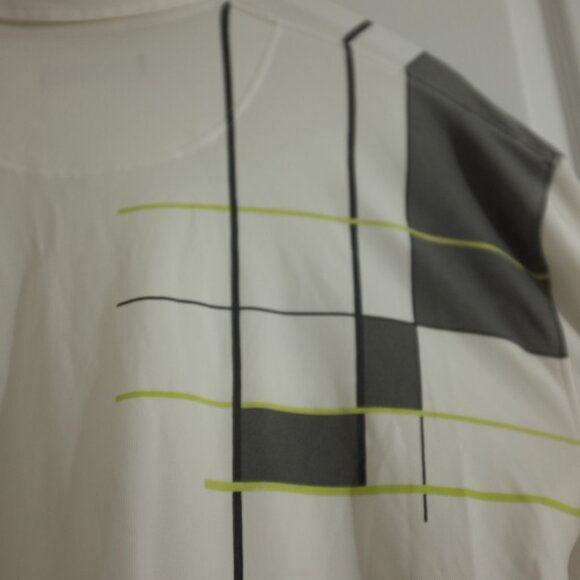 COPY - Hollas white golf polo grid size XL - Picture 3 of 8